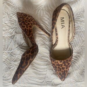 MIA Leopard Print Women's Heels Size 4.5